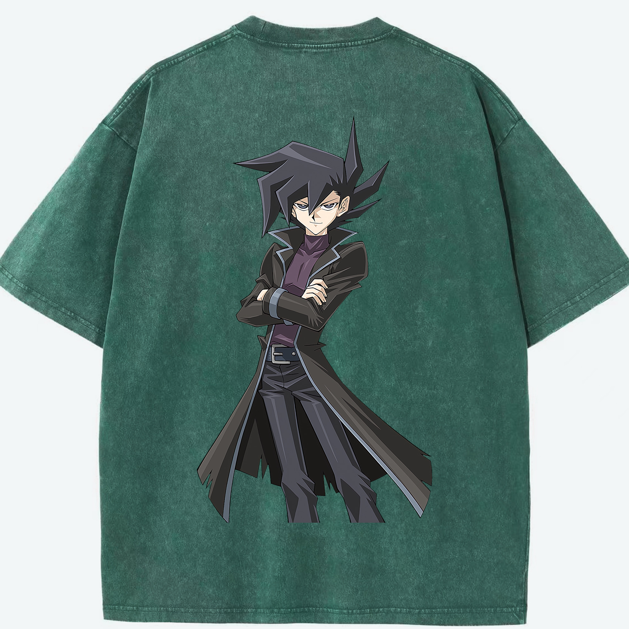 （画像用） 遊☆戯☆王 Yu-Gi-Oh! 綿100% ヴィンテージ風 半袖Tシャツ（背面プリント）